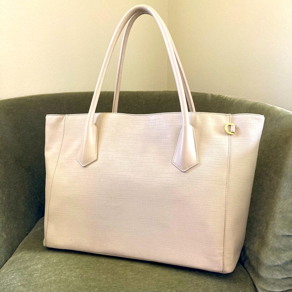 Beige/Tan Dagne Dover Legend Signature Tote Purse